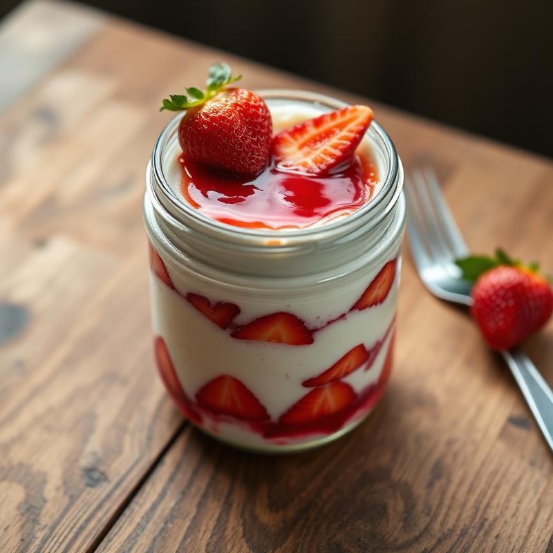 Ninho com Geleia de Morango